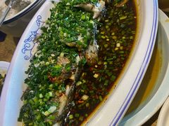 葱油大白花-陈先进鱼馆·地道农家菜(湖墅南路店)
