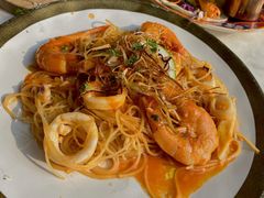 里窝那港口慢熬鲜虾浓汁天使面-The Rug Cafe(王府中环店)