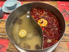 牛骨汤锅底-鲜锦记潮汕牛肉火锅(月坛店)