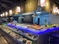 自助取餐区-日进一片海.生腌海鲜火锅.宵夜烧烤(三里屯总店)