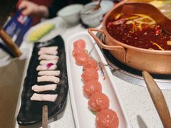 手捶生牛肉丸-牛村来人潮汕牛肉火锅(西单店)