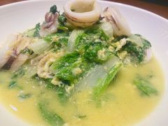 笔管鱼炒小白菜-必点海鲜·鲅鱼水饺(鞍山西道店)