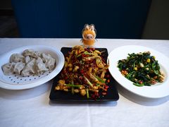 干煸鱿鱼须-大眼锅贴水饺(河东店)