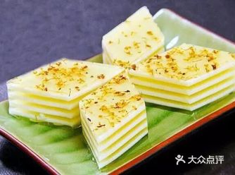 千层椰汁桂花糕，一层一层好Q弹~