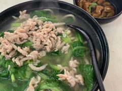 鸡毛菜肉丝菜汤面-凯丽上海阳春面馆(德仁里店)