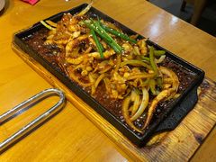 铁板鱿鱼须-老炉家木炭烤肉(长江国际店)