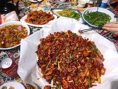 辣子肥肠虾鸡-山城小聚(大学城店)