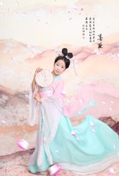 -后宫·古装汉服京剧儿童亲子全家福摄影