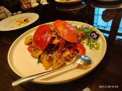 鸡油花雕蒸三门蟹-上海苏宁宝丽嘉酒店·嘉府壹号中餐厅