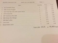 账单-Old House Restaurant