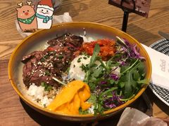 烤牛肉配泡菜温泉蛋饭-gaga(深圳南山益田假日广场店)