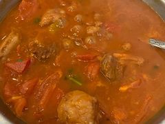 番茄牛肉-鑫渔港海鲜本地菜·山海关浑锅(东戴河店)