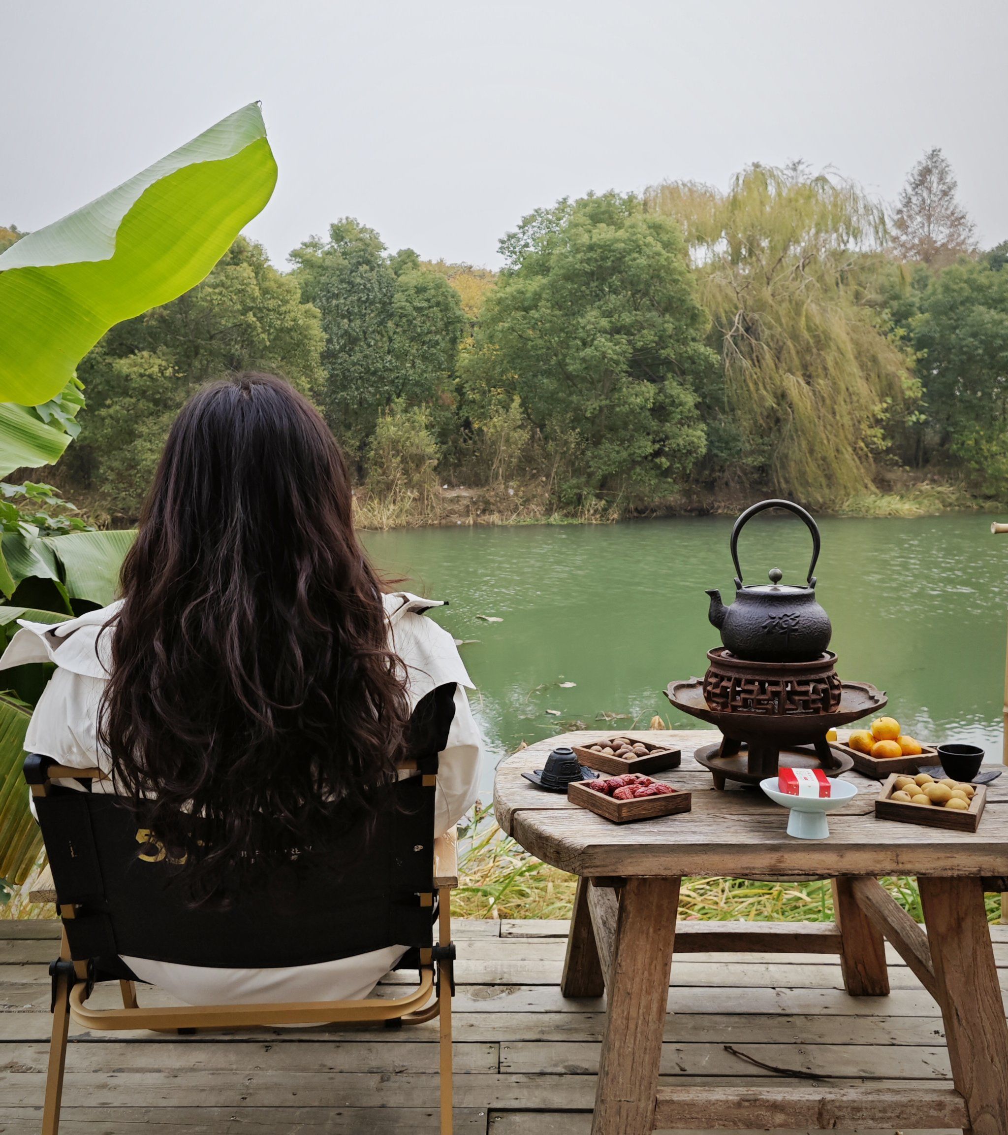 湖光悠闲午后时光