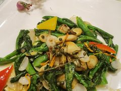 鲍鱼片炒菜心-凤凰轩·尾牙宴·生日宴(十里银滩店)