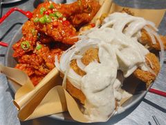 炸鸡一半一半-富乐满韩国正宗炸鸡韩国料理(虹泉路店)