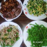 烧了半天的晚餐