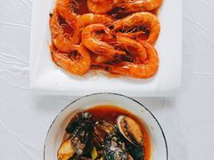 油焖大虾-1910老鲁味海鲜·戳子肉·青岛菜(金沙滩店)