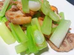 西芹百合炒藕片-黑明餐厅(白鹭洲店)