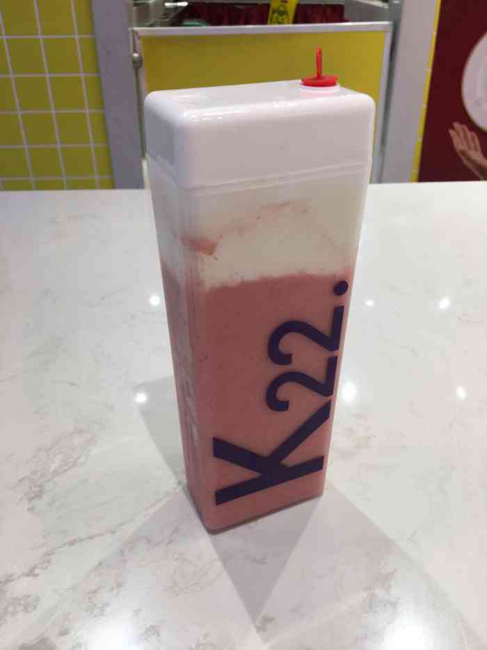 k22酸奶草莓(春风里店)-"曾经在西单大悦城看到过这家排队的盛况,当.