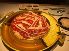 澳洲牛五花锅-猪啊牛呀羊啊铜盘烤肉(正大广场店)