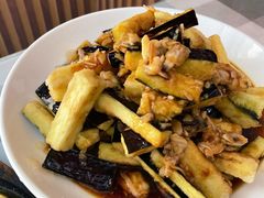 蛤蜊肉拌茄子-华春餐馆(鱼山路店)