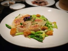 芦笋野菌煎元贝-上海苏宁宝丽嘉酒店·嘉府壹号中餐厅