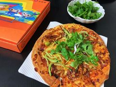 香菜猪耳朵pizza-必胜客(巴沟店)