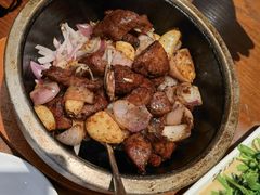 啫啫黑椒牛仔粒-南拳十三姨·潮汕砂锅粥(世纪金源店)
