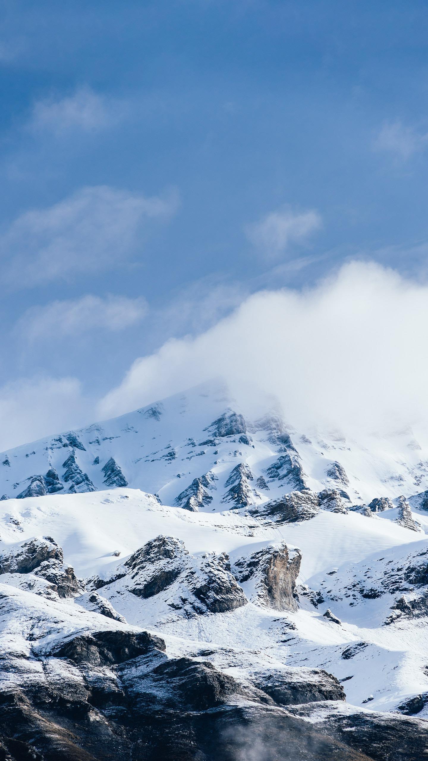 山上的雪景图片图片