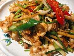 葱姜炒鱼杂-淘米捞·米汤脆鲩鱼火锅(福田皇岗店)