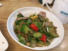 凉瓜炒雪花牛肉-德胜轩正宗顺德菜(宝安沙井会展中心店)