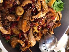 香辣鱿鱼虾煲小锅-鸡遇虾煲干锅火锅(小寨金莎店)
