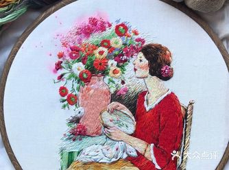 当刺绣碰上了水彩，简直美的一塌糊涂