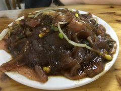平菇炒酿皮再加一份酿皮-何记酿皮店(西流湾店)