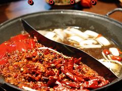 鸳鸯锅红汤配菌汤锅-萍姐火锅·公路夜市(武汉首店)