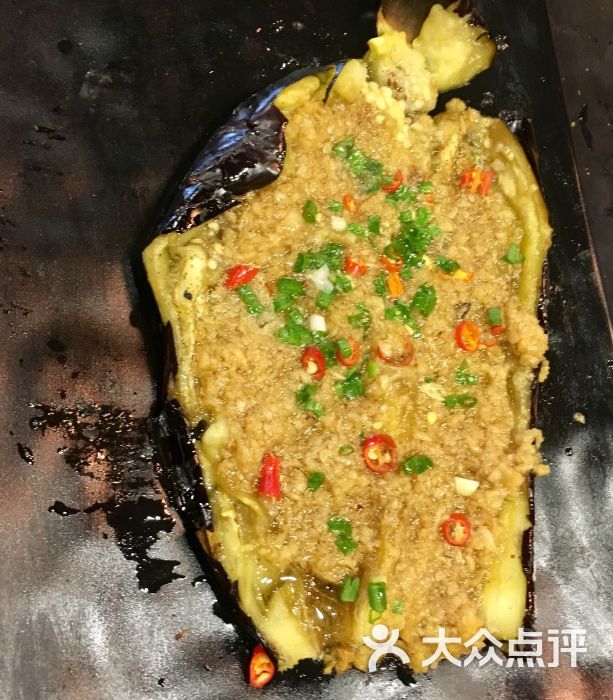 大蓝鲸海鲜烧烤-烤茄子图片-南京美食-大众点评网