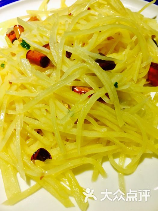 谷阿婆手工水饺店-土豆丝图片-青岛美食-大众点评网