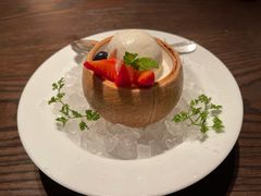 椰皇布丁配椰蓉冰淇淋-广州柏悦酒店·悦景轩·粤菜餐厅