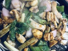 铁板竹肠-广宁炭炉鸡煲·富临门饭店