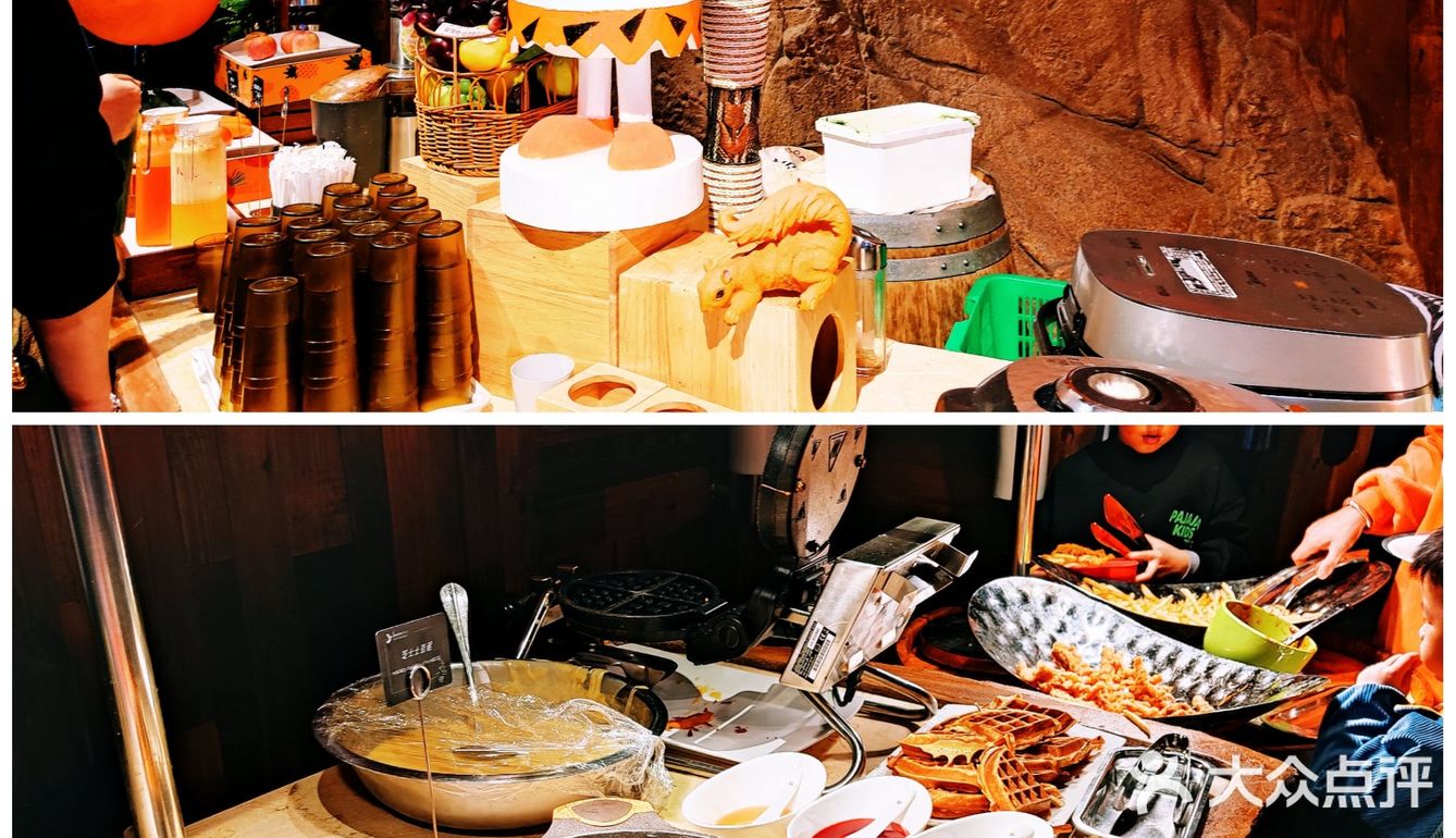 近300个餐位，结账都需要排队的热带丛林主题自助餐