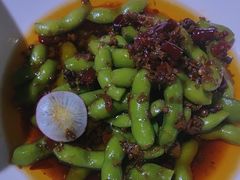 蒜香炝毛豆-老平安农家菜(平安店)