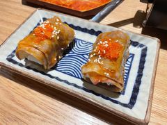 现烤雪花牛肉寿司-西月山居匠心创意料理(江汉路新佳丽广场店)