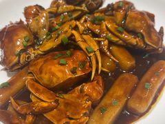 毛蟹炒年糕-鹿港小镇经典老上海菜(长乐路店)