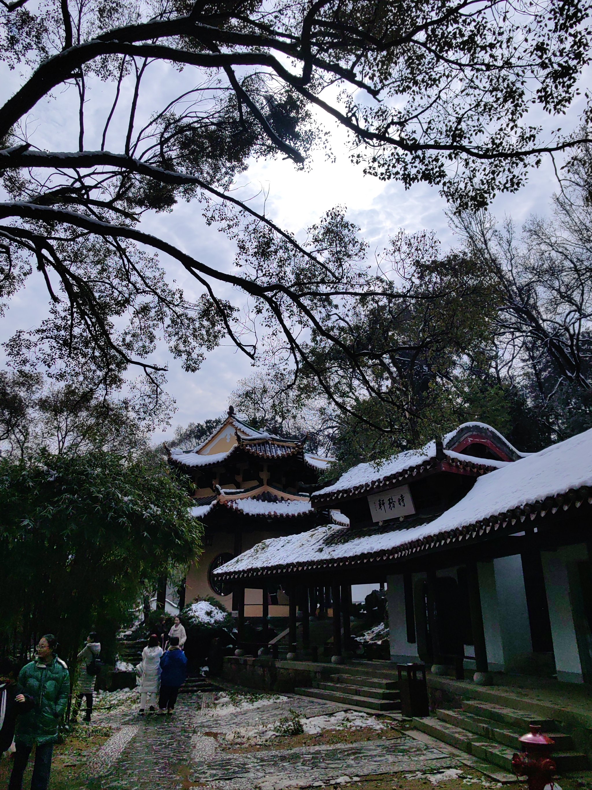 岳麓书院雪景图片