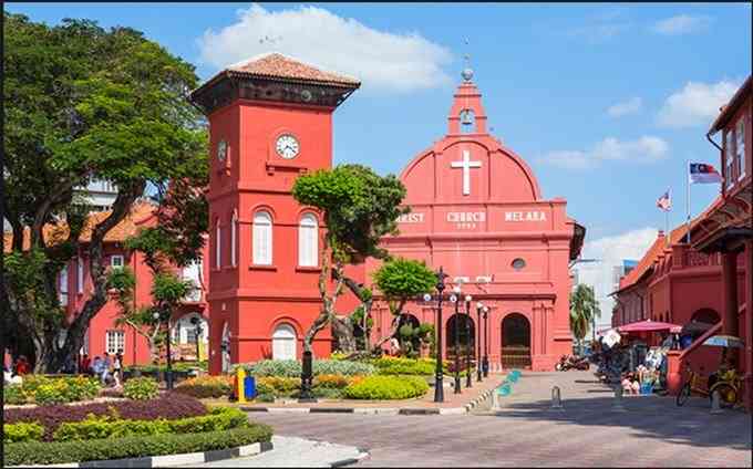 马六甲钟楼-"异国的风情小镇,好客的马来人,庞大的郑和.