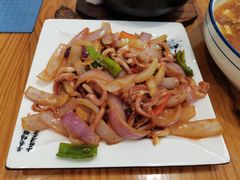 葱爆八爪鱼-石榴院子(西施故里店)