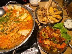 部队火锅-富乐满韩国正宗炸鸡韩国料理(虹泉路店)