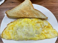 马介休鱼煎蛋饼套餐-永安咖啡室