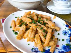 咸蛋黄炸南瓜-花悦农庄 | 烧鸡·竹筒饭(沙迳高沙温泉香溪堡店)