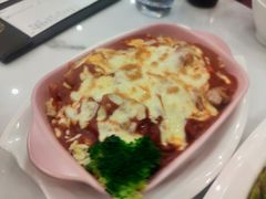 番茄猪扒焗饭-明园茶餐厅(沙头角店)